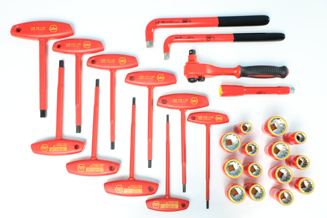 Wiha Tools 32800 80 Piece Master Electrician's Insulated Tools Set In Rolling Hard Case