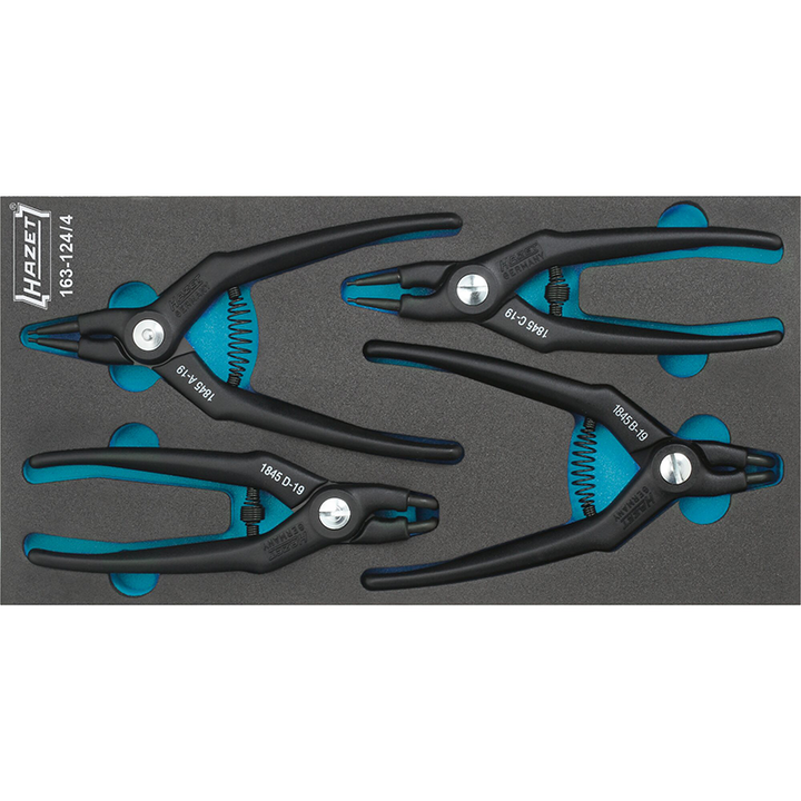 Hazet 163-124/4 Circlip Pliers Set, 4 Pieces