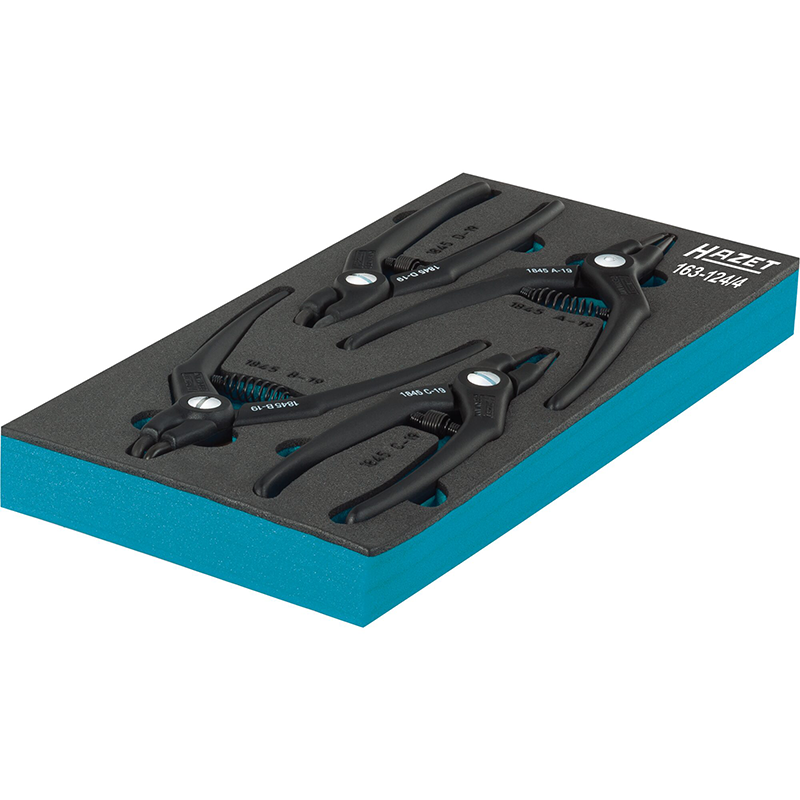 Hazet 163-124/4 Circlip Pliers Set, 4 Pieces