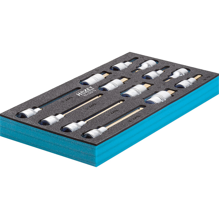 Hazet 163-220/13 Hex Screwdriver Socket Set, 1/2" Drive, 13 Pieces