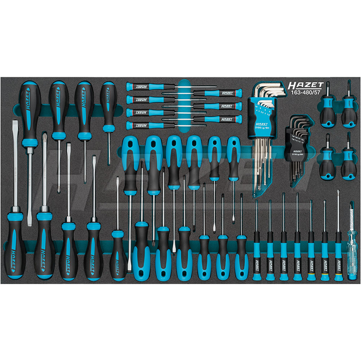Hazet 163-480/57 Screwdriver Set, 57 Pieces