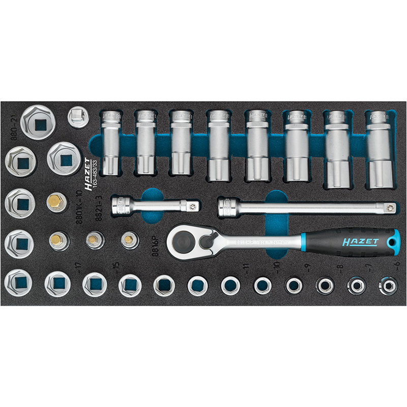 Hazet 163-483/33 Socket Set, 3/8 Hazet 163-483/33 Socket Set, 3/8