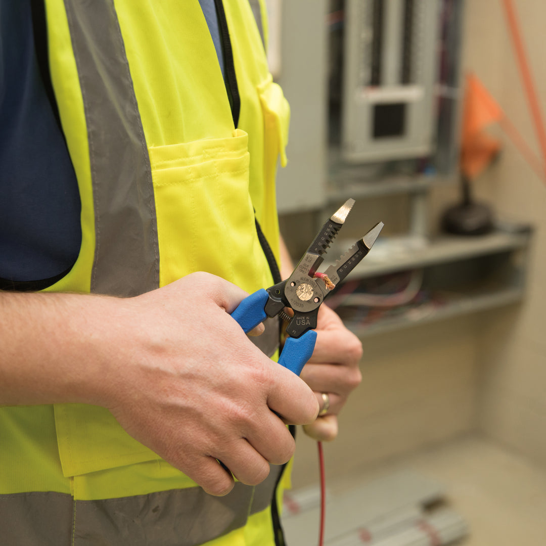 Klein Tools K12035 Klein-Kurve Heavy-Duty Wire Stripper, 8-20 AWG