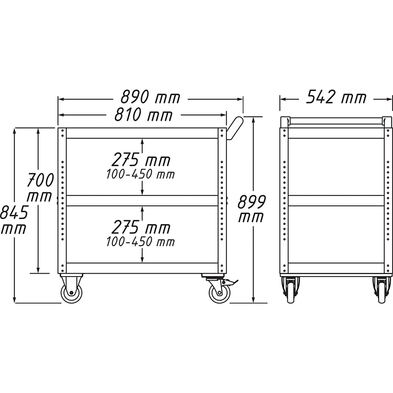 Hazet 167-3 Service Trolley Assistent