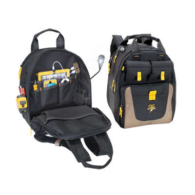 CLC ECPL38 E-CHARGE LIGHTED USB CHARGING TOOL BACKPACK