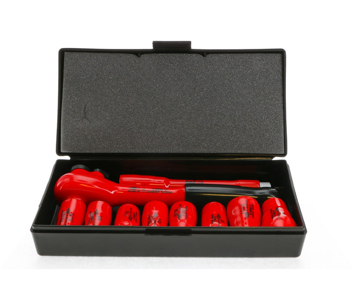 Wiha Tools 31493 Insulated Inch Socket Set, 3/8" Drive, 10 Pc.