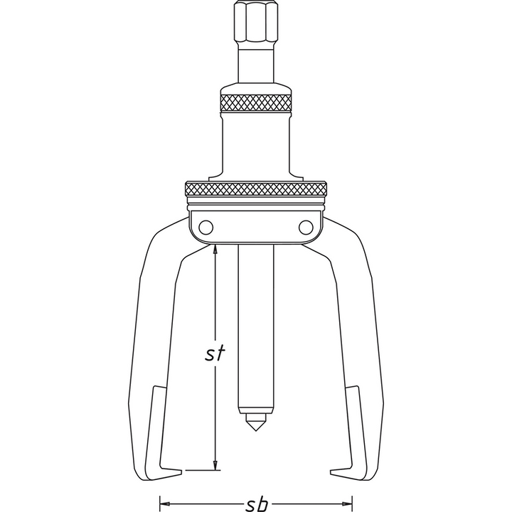 Hazet 1785-150 Puller, 3-Arm