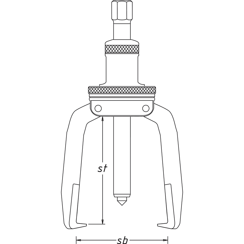 Hazet 1785-250 Puller, 3-Arm