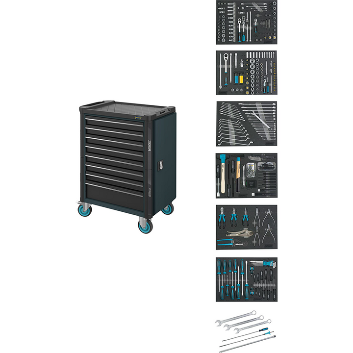 Hazet 179NT-8-RAL7016/2 Tool Trolley Assistent with 264 Tools