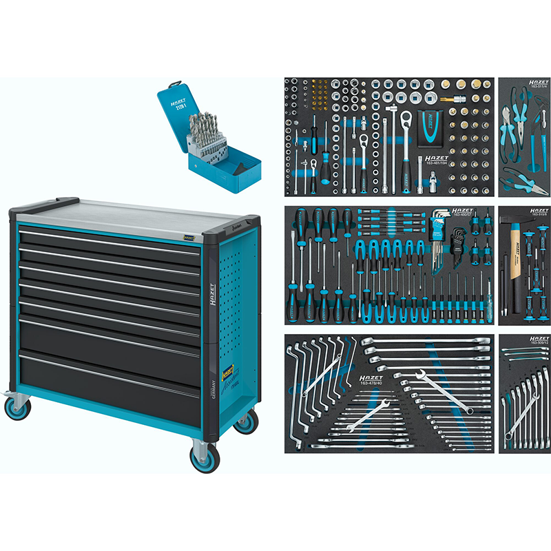 Hazet 179NXXL-7/340 Tool Trolley Assistent with 340 Tools – Haus Hazet 179NXXL-7/340 Tool Trolley Assistent with 340 Tools – Haus