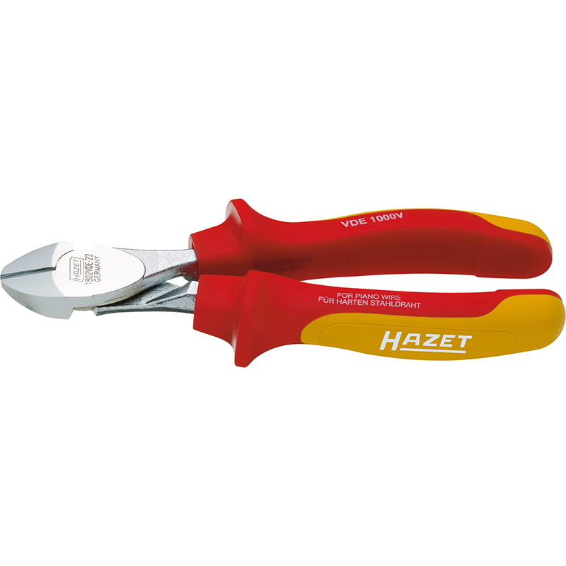 Hazet 1802VDE-22 Heavy-Duty Diagonal Cutter with Protective Insulation ...
