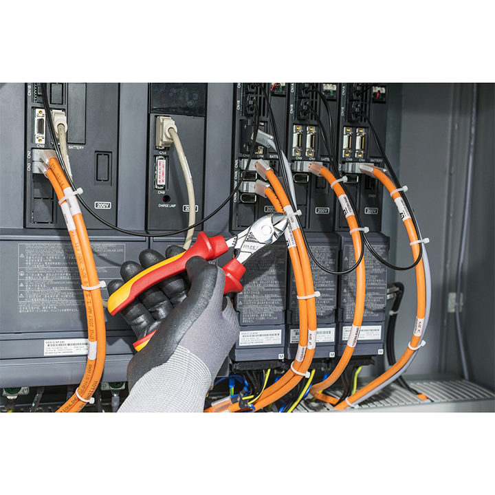 Hazet 1802VDE-22 Heavy-Duty Diagonal Cutter with Protective Insulation, 180mm