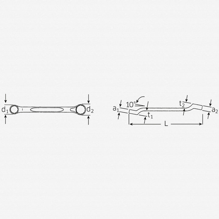 Stahlwille 41603234 Double ended ring spanner