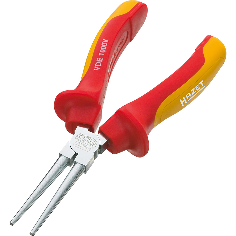 Hazet 1826VDE-22 Round-Nose Pliers with Protective Insulation