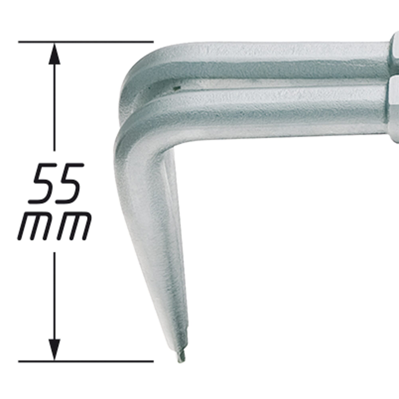 Hazet 1846B-1.6 Lockring Pliers, Bent, 12 – 30mm