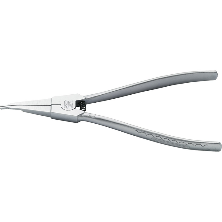 Hazet 1847-3 Circlip Pliers, 10° Bent Chequered Outside