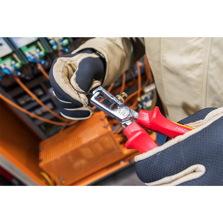 Hazet 1860VDE-11 Wire Stripper with Protective Insulation, 160mm