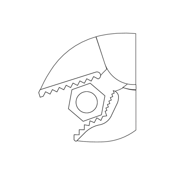 Gedore 1868039 137 KR-10 Grip Wrench 10 Inch