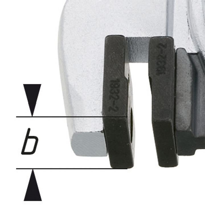Hazet 1932-2 Flange Tool, 30mm Jaw