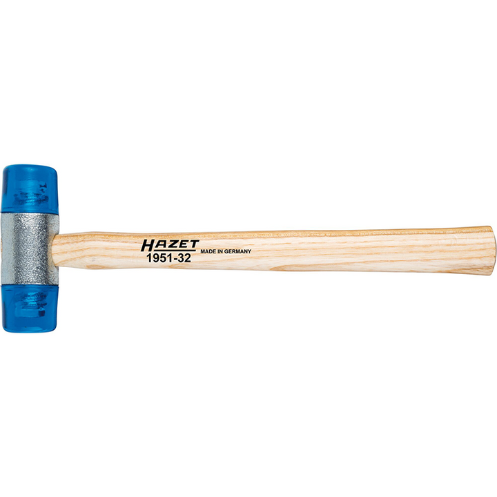 Hazet 1951-32 Plastic Soft-Faced Hammer, Low Rebound, 32mm