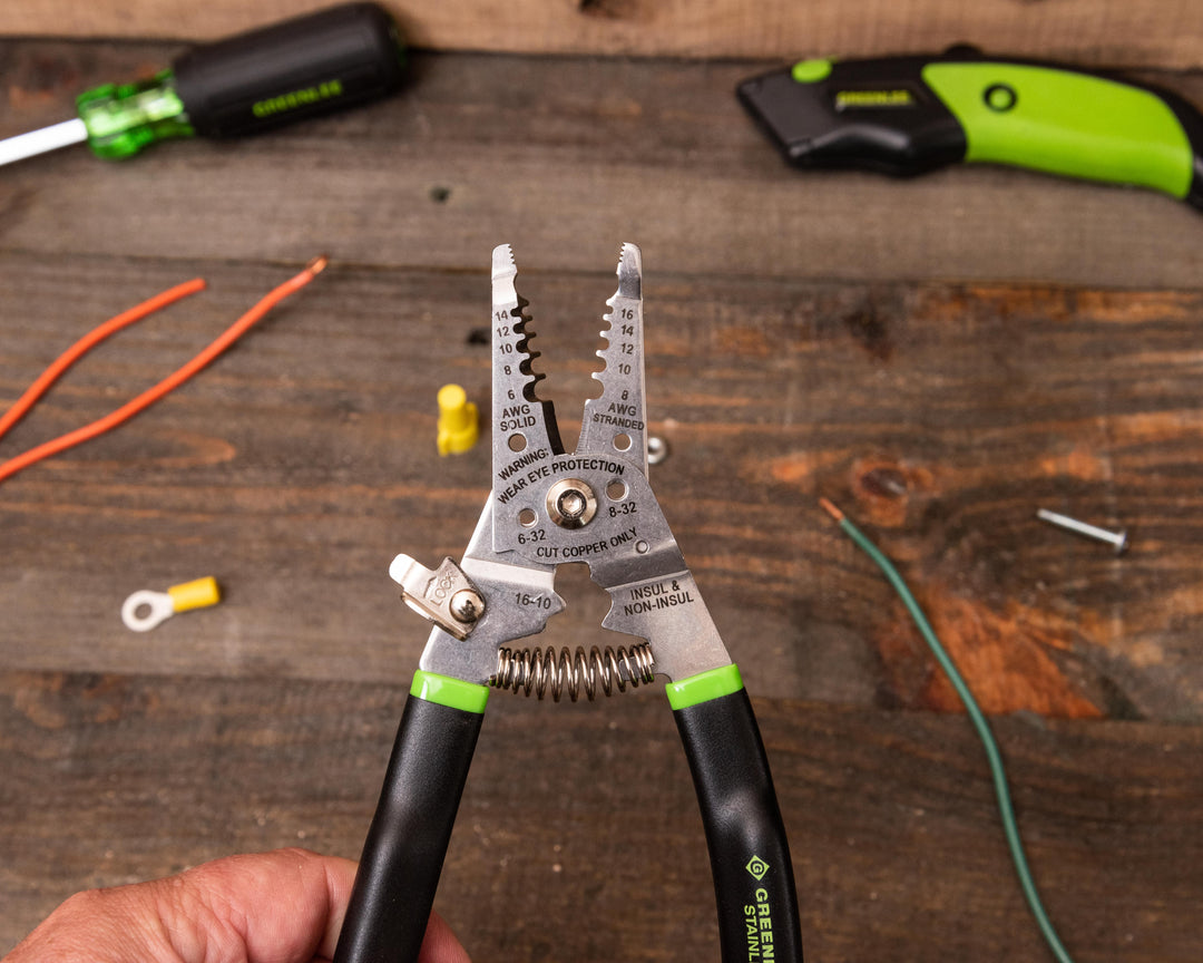 Greenlee Hand Tools Stainless Steel Wire Stripper Pro (1956-SS), 6-14AWG