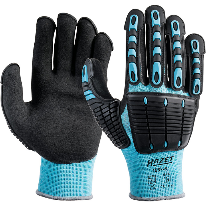 Hazet 1987-6 Mechanic's Glove, Large