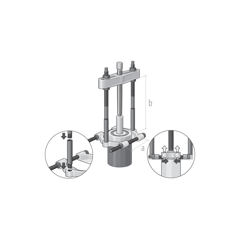 Gedore 8018280 Separator Puller 140-440 mm