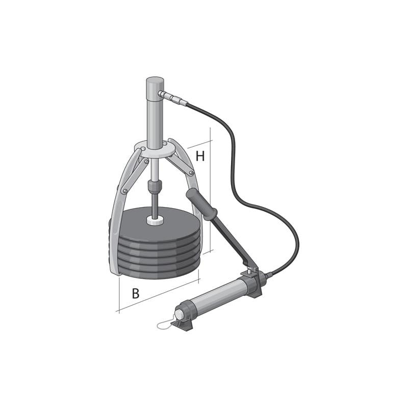 Gedore 2065061 Extension for Hydraulic Cylinder 125 mm