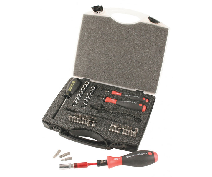 Wiha Tools 28589 1 to 50 In/Ibs. Torque Control Bits, 59 Pc. Set