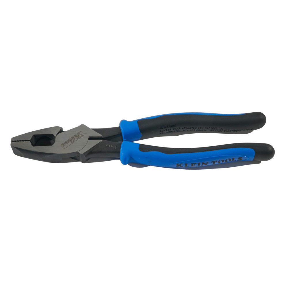 Klein Tools J2000-9NE Side Cutter Linemans Pliers, High Leverage 9-Inch Pliers Cut ACSR, Screws, Nails, Wire