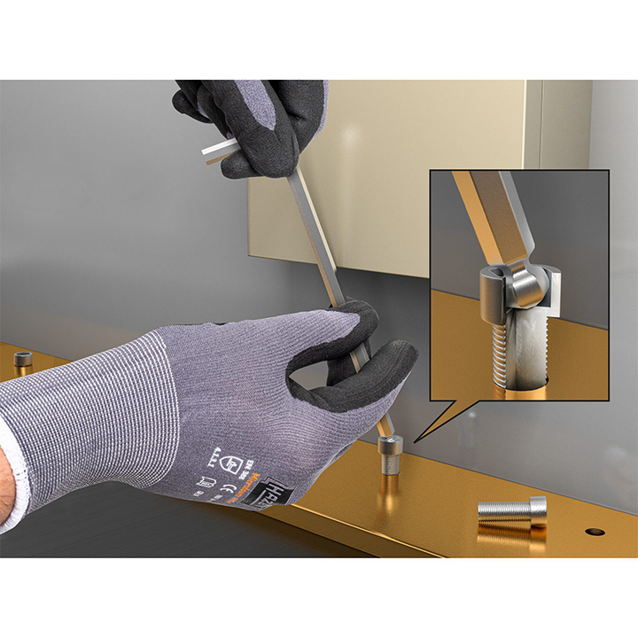 Hazet 2105LG-015 Offset Screwdriver, Hex, 1.5mm