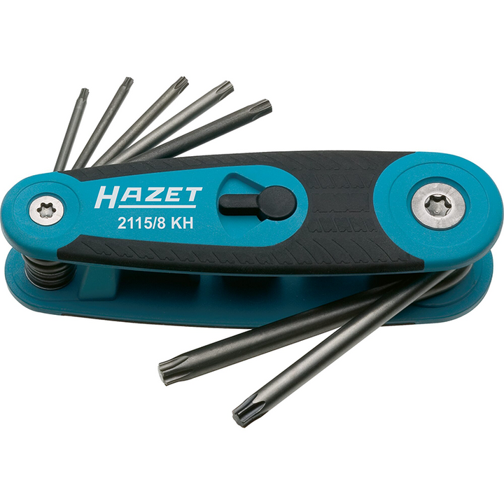 Hazet 2115/8KH Folding Offset Screwdriver Set, TORX®, 8 Pieces