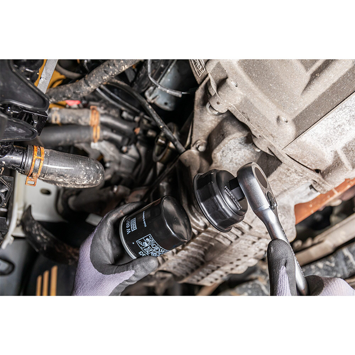 Hazet 2169-7 Oil Filter Wrench, 14-Point Profile, 64mm