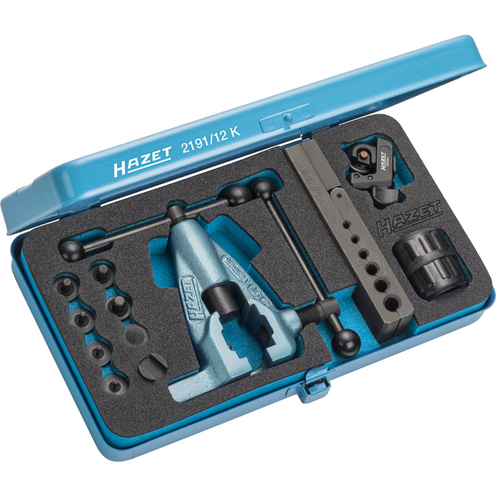 Hazet 2191/12K Tube Flaring Tool Set, 12 Pieces