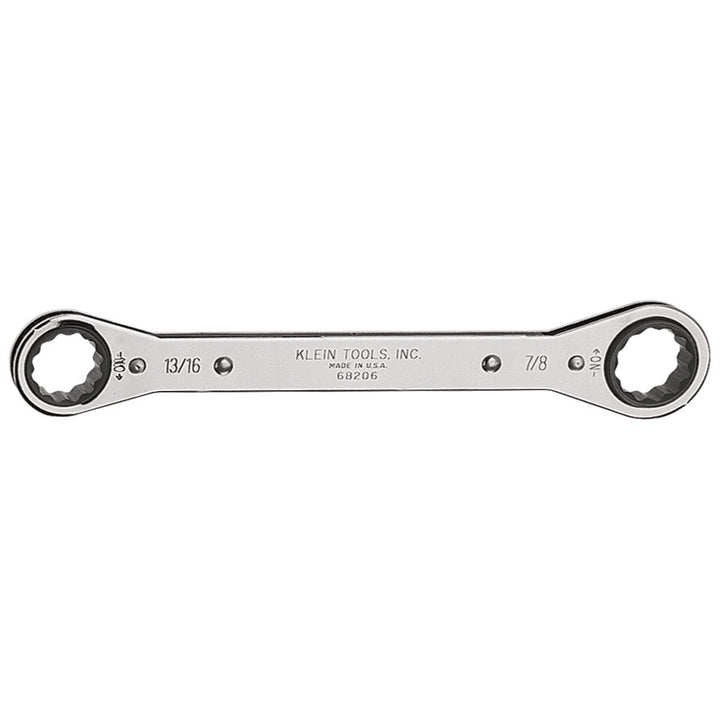 Klein Tools 68206 Ratcheting Box Wrench 13/16 x 7/8-Inch