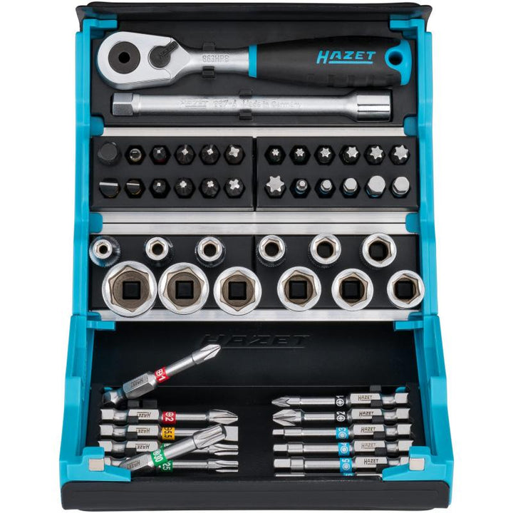 Hazet 2200SC-2 SmartCase Screwdriver Bit Set, 50 Pieces