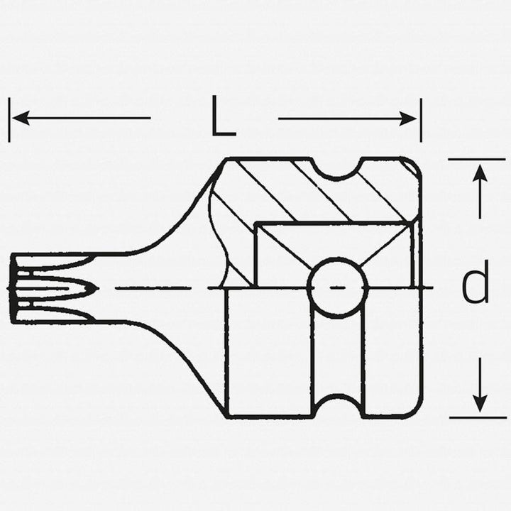 Stahlwille 23070030 2307TX 1/2" TORX® Impact Socket, T30