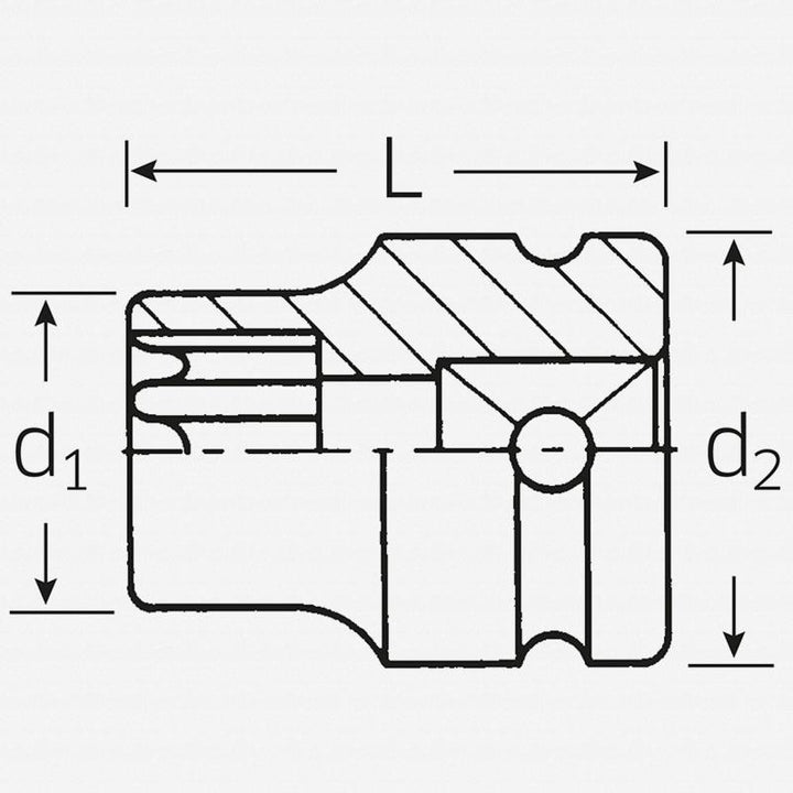 Stahlwille 23080010 2308TX 1/2" External TORX® Impact Socket, E10