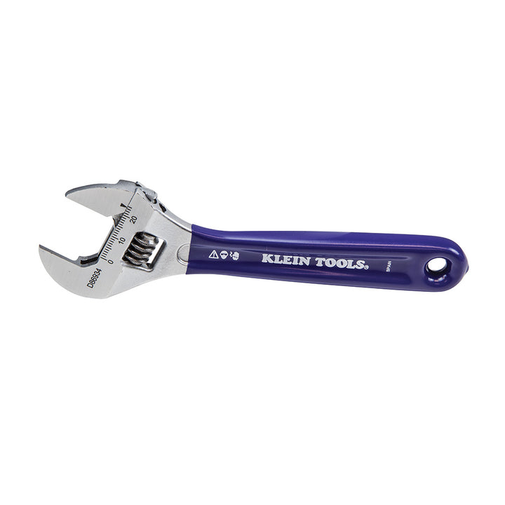 Klein Tools D86934 Slim-Jaw Adjustable Wrench, 6"