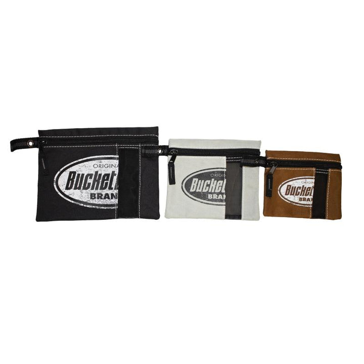 Bucket Boss 25200 Poly Zipper Bags Brown Grey and Black 3 Pc
