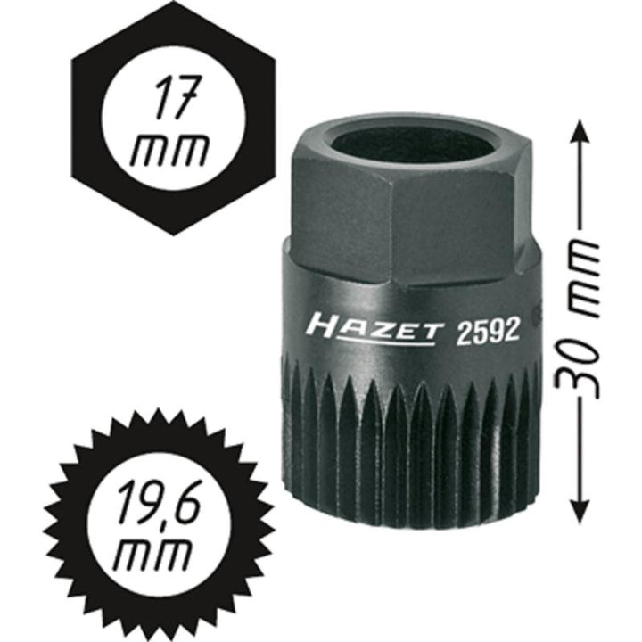 Hazet 2592 V-Ribbed Belt Pulley Adapter