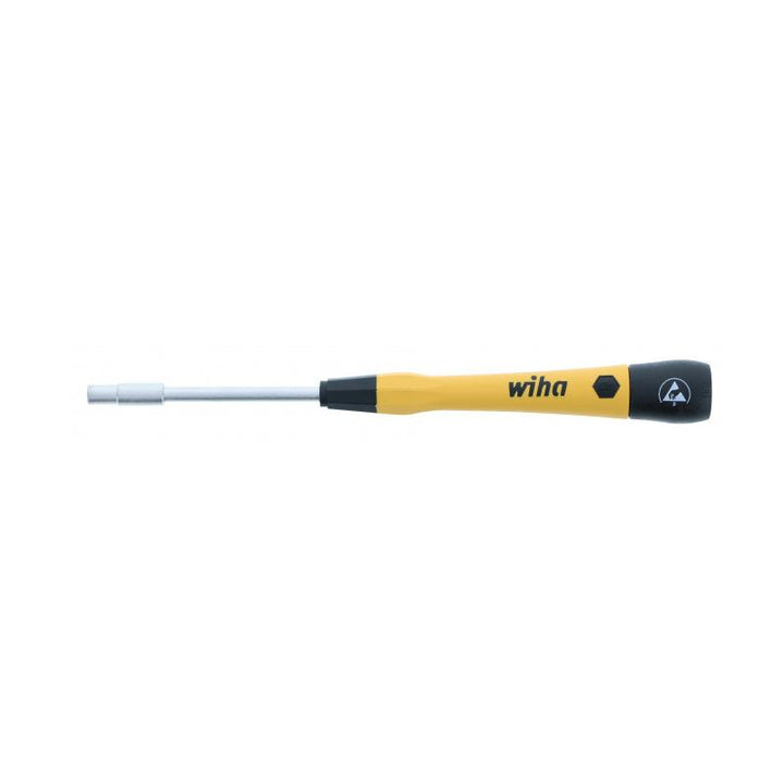 Wiha Tools 27773 ESD Safe PicoFinish Precision Screwdriver - Nutdriver 9/64" x 60mm