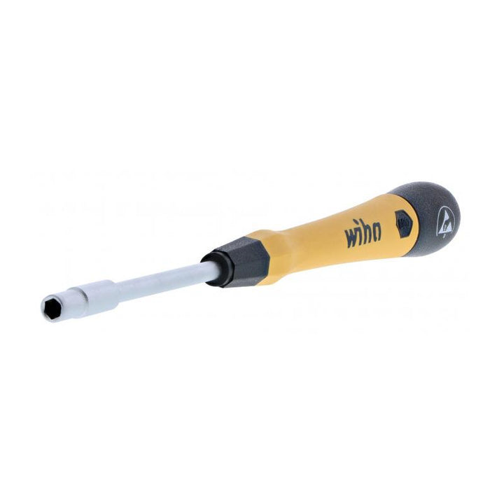 Wiha Tools 27773 ESD Safe PicoFinish Precision Screwdriver - Nutdriver 9/64" x 60mm