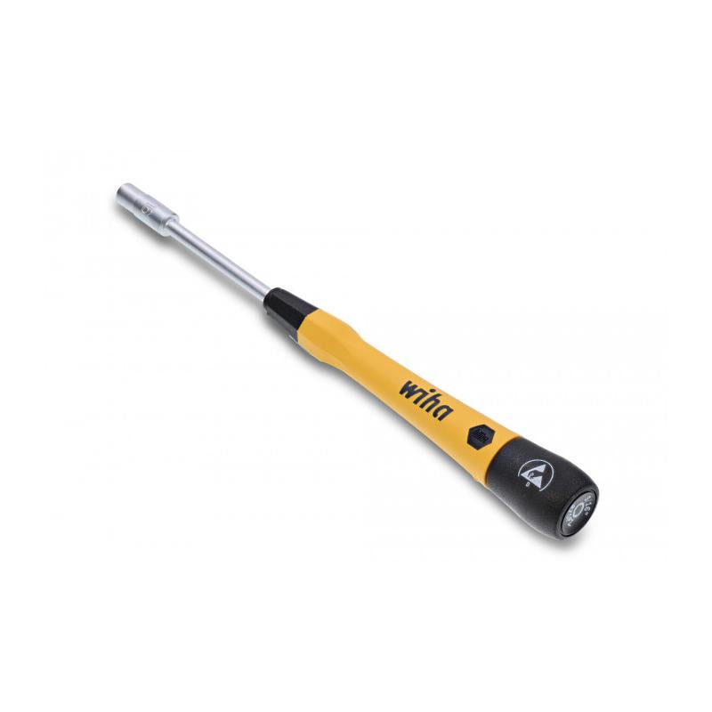 Wiha Tools 27775 ESD Safe PicoFinish Precision Screwdriver - Nutdriver 3/16" x 60mm