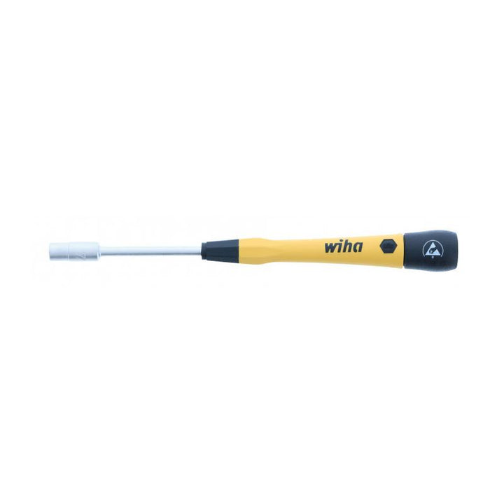 Wiha Tools 27776 ESD Safe PicoFinish Precision Screwdriver - Nutdriver 7/32" x 60mm