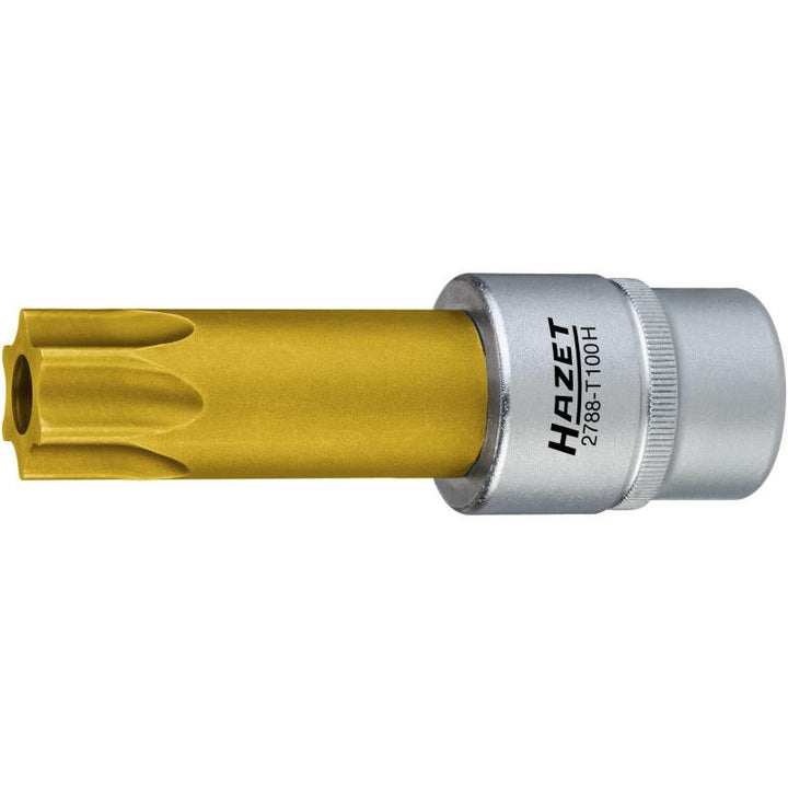 Hazet 2788-T100H Camshaft Adjuster TORX® Screwdriver Socket with Drilled Hole, Tamper-resistant TORX® T100H