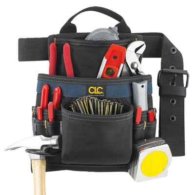Pocket Tool Pouch Tool Belt Pouches With Belt Clip Utility * Organizer Pouch For Electrician, Carpenter, Construction, Technician
