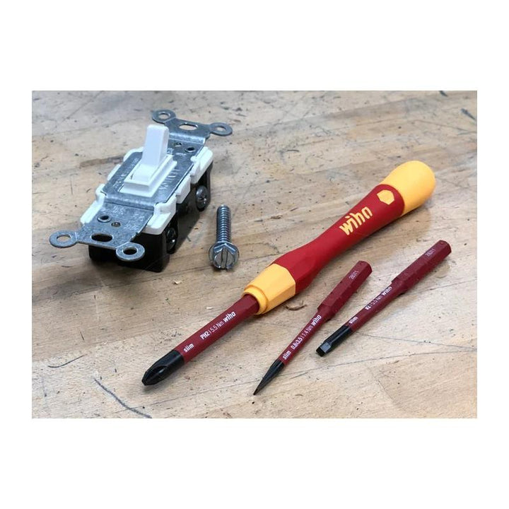 Wiha Tools 28403 Insulated Slimline Picofinish Blade Holder Handle