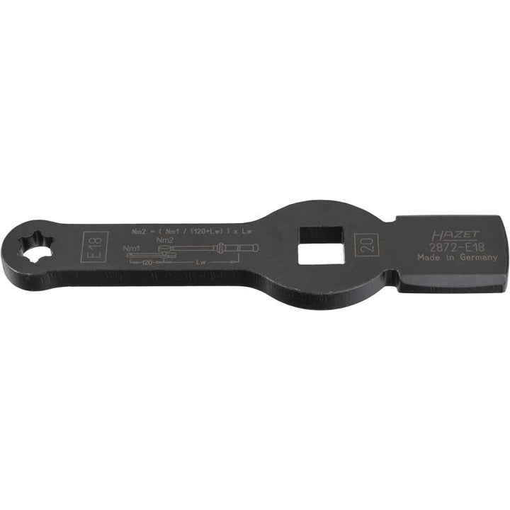 Hazet 2872-E18 TORX® Slogging Wrench with 2 Striking Faces, E18, 3/4"