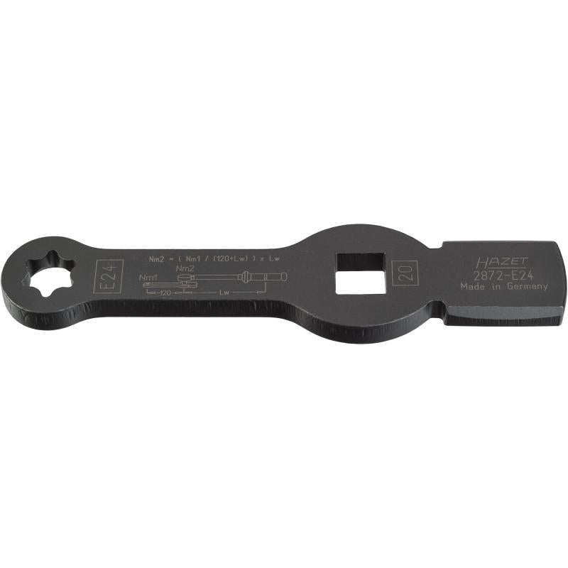 Hazet 2872-E24 TORX® Slogging Wrench with 2 Striking Faces, E24, 3/4"